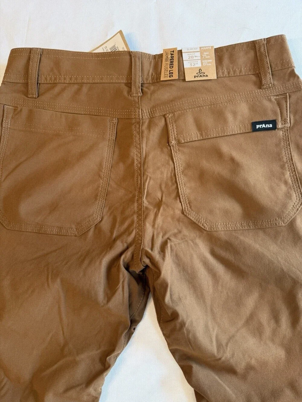 Prana Stretch Zion Slim Pant II 28x32 Sepia Brown Hiking Cargo NWT Men’s